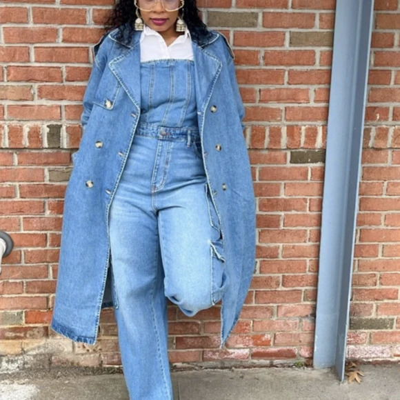 Denim Trench Coats